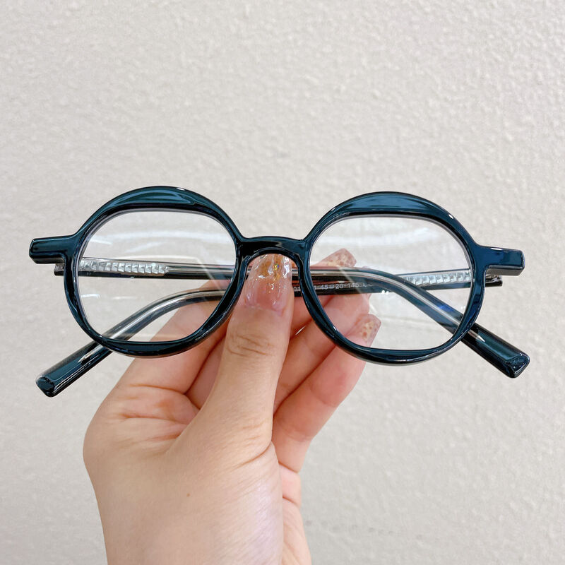 Yerk Round Black Glasses