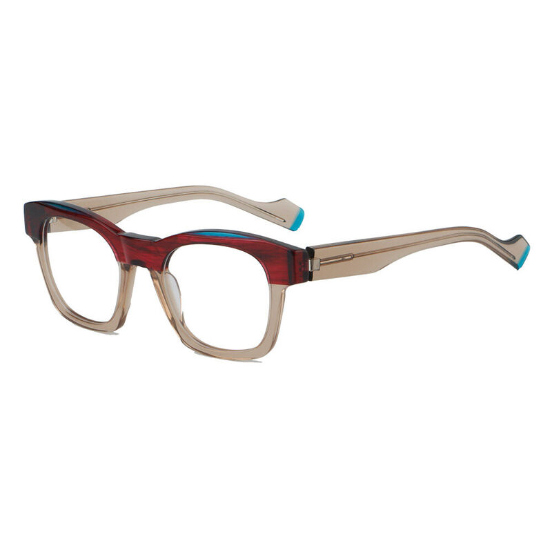 Ivasa Square Brown Glasses