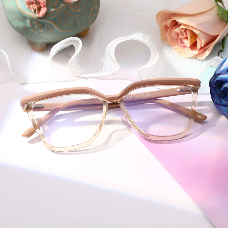 Cowpeia Cat Eye Braune Brille