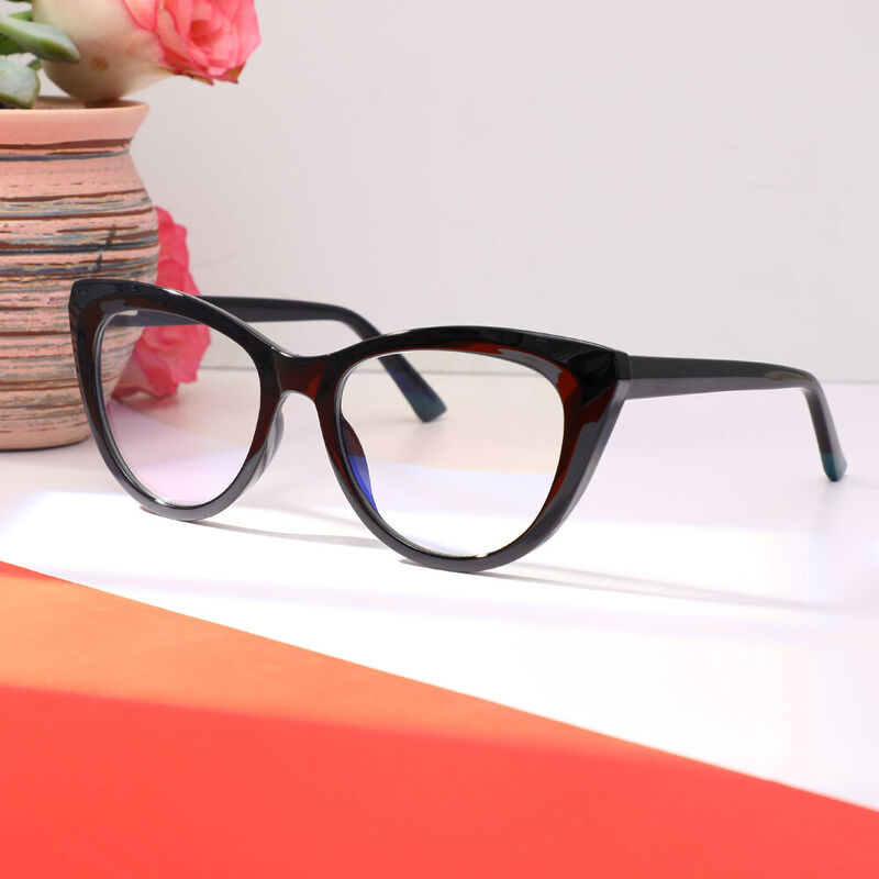 Sherida Cat Eye Black Glasses