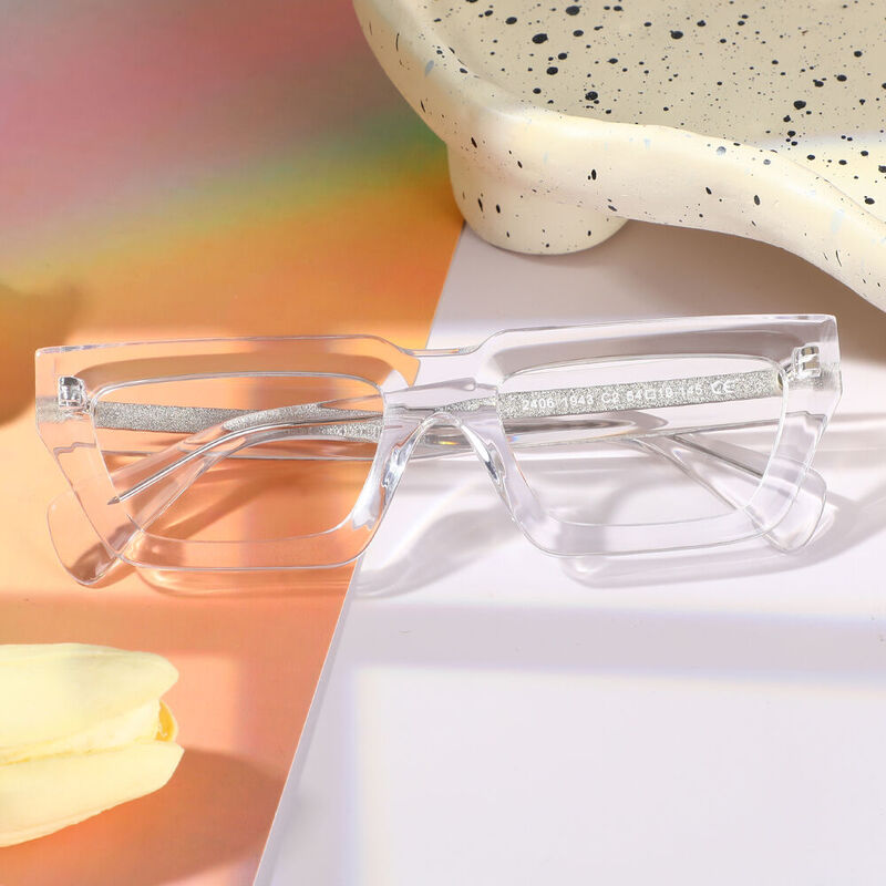 Evea Rectangle Clear Glasses