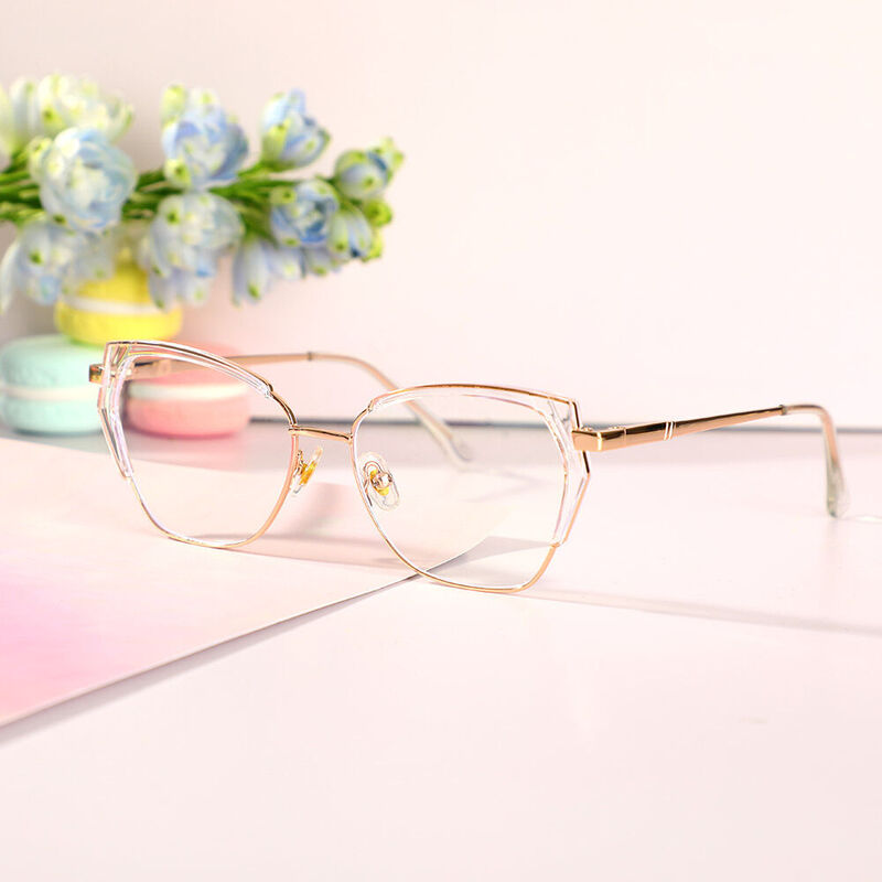 Occhiali da Vista  Beardd Cat Eye Chiaro