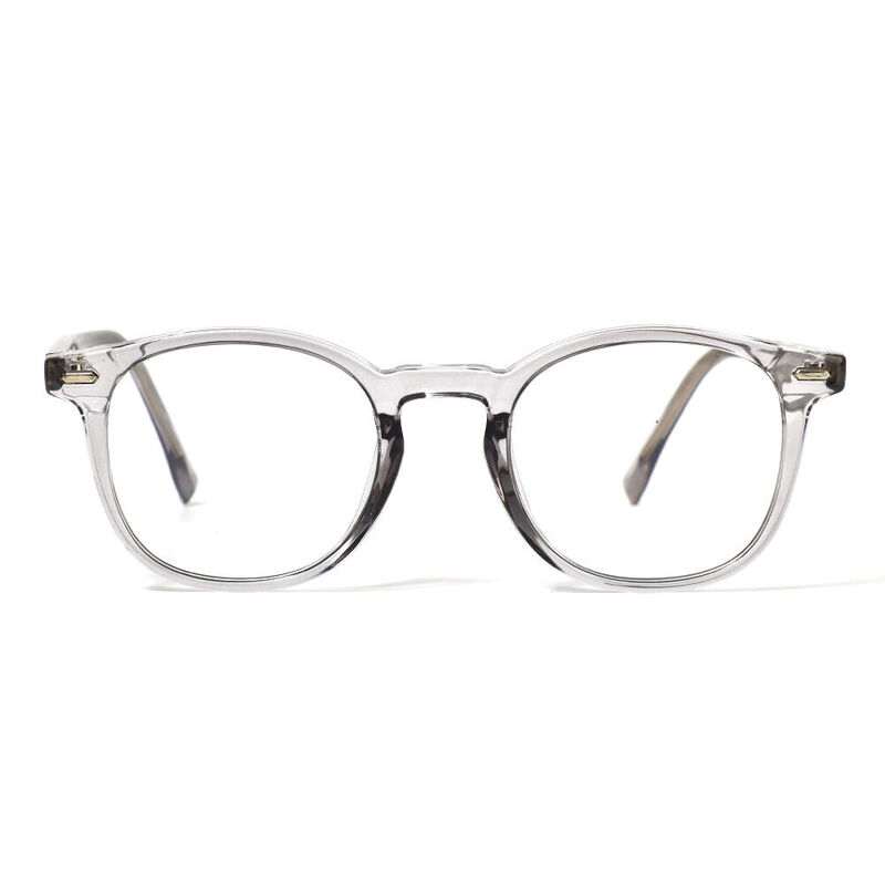 Scripps Round Gray Glasses