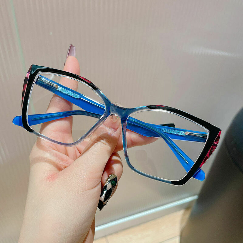 Whitehea Cat Eye Blue Glasses