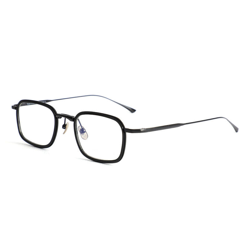 Moore Rectangle Black Glasses