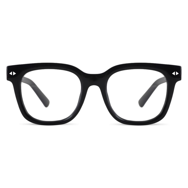 Radiance Square Black Glasses