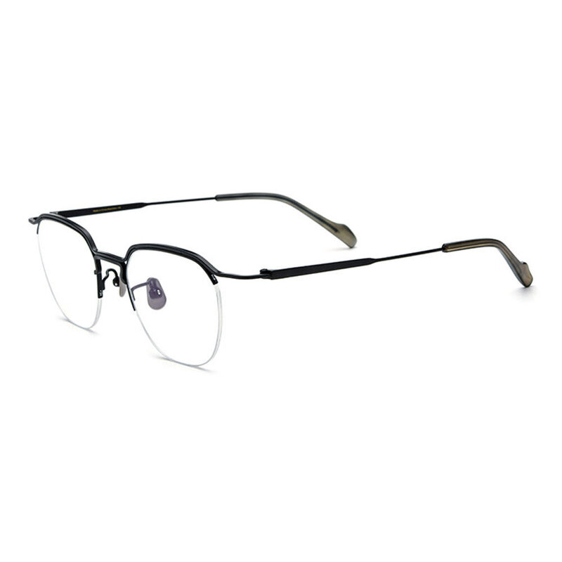 Hayda Square Black Glasses