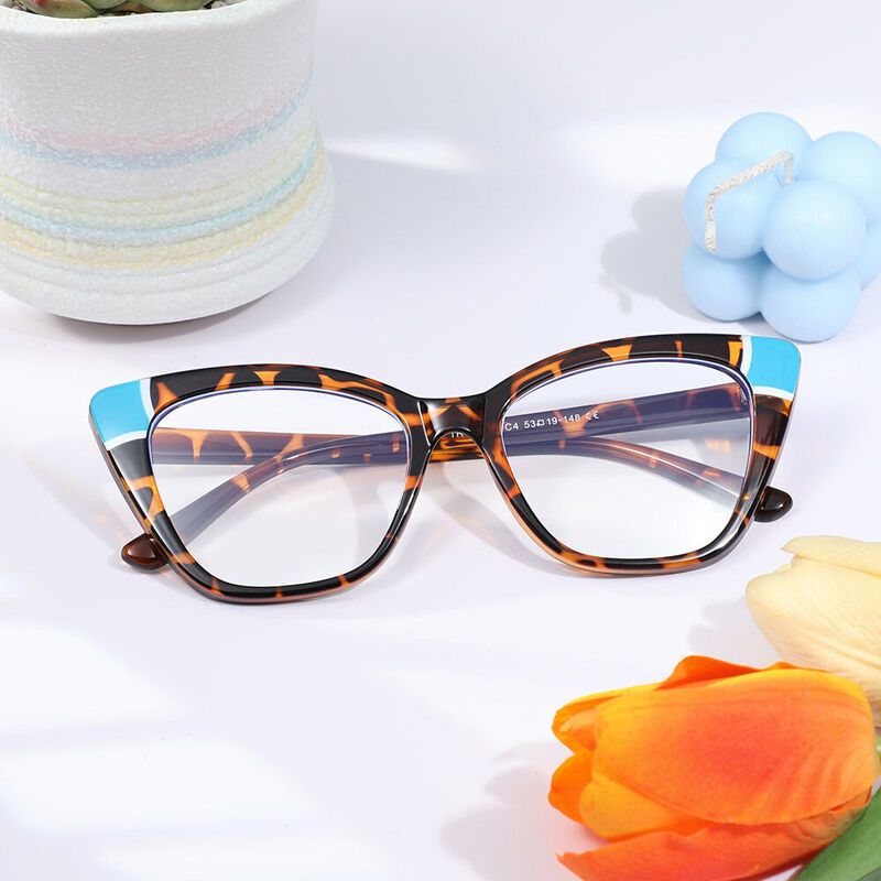 Xenia Cat Eye Tortoise Glasses