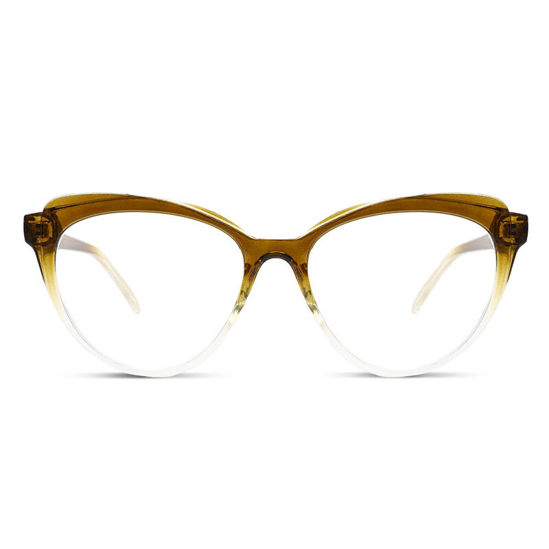 Wordsia Cat Eye Green Glasses