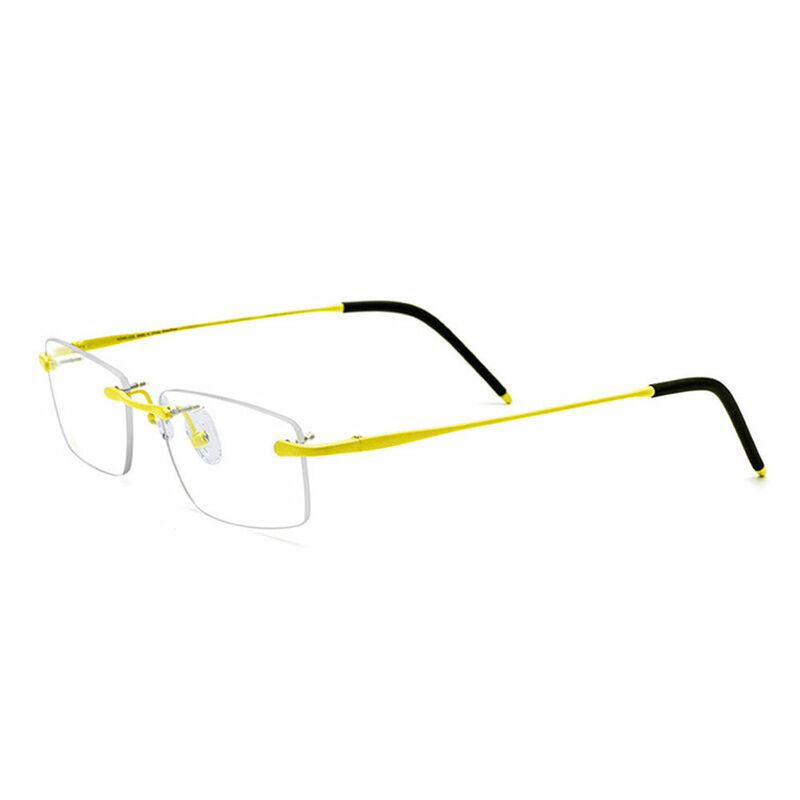 Dorothy Rectangle Yellow Glasses