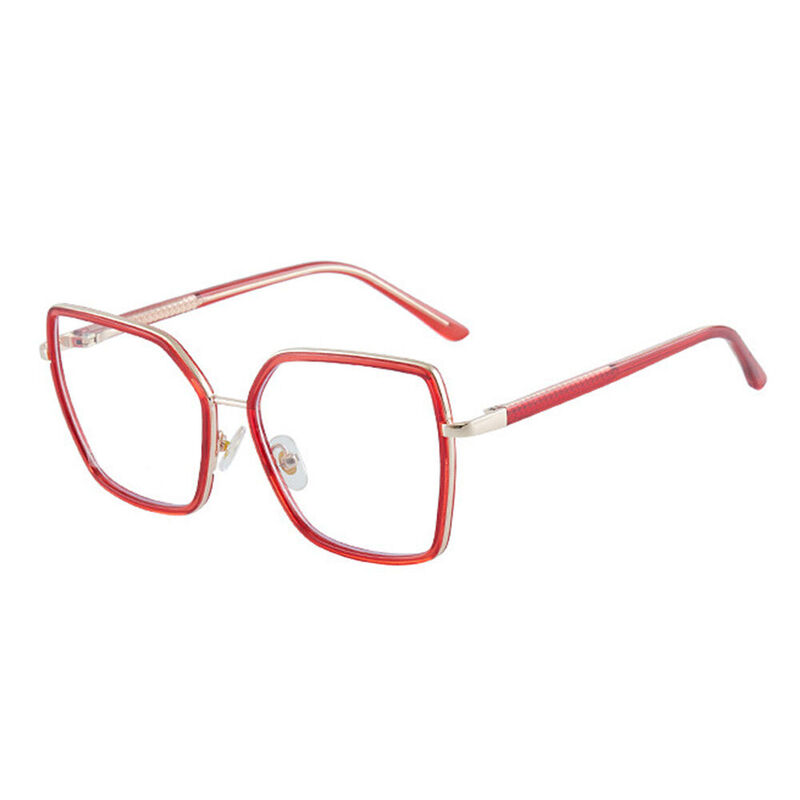 Hemingwe Geometric Red Glasses