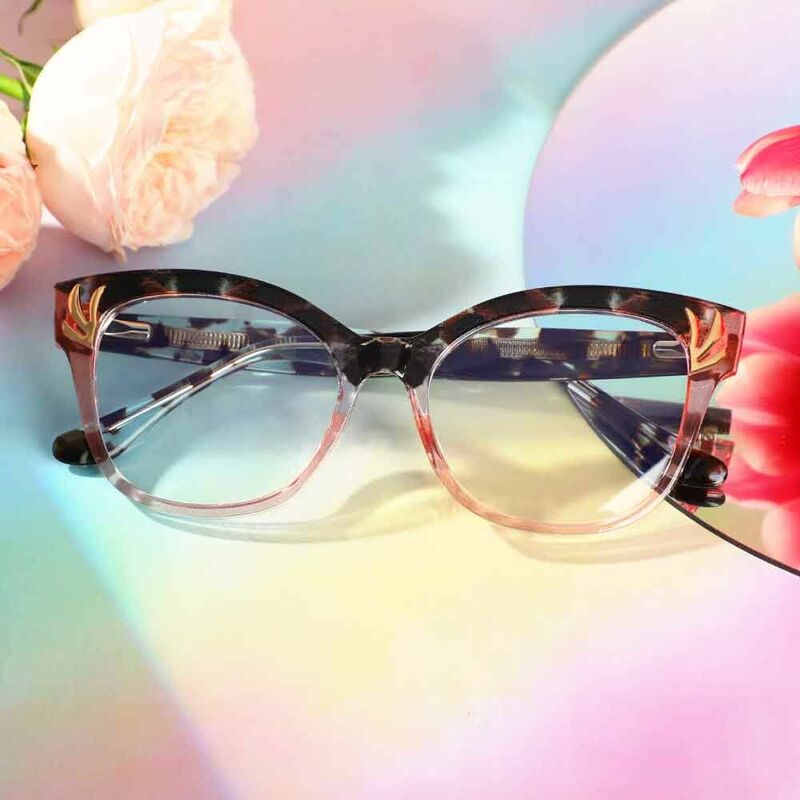 Coverdalee Cat Eye Pink Glasses