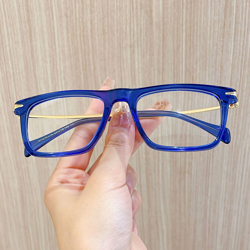 Huntingte Square Blue Glasses