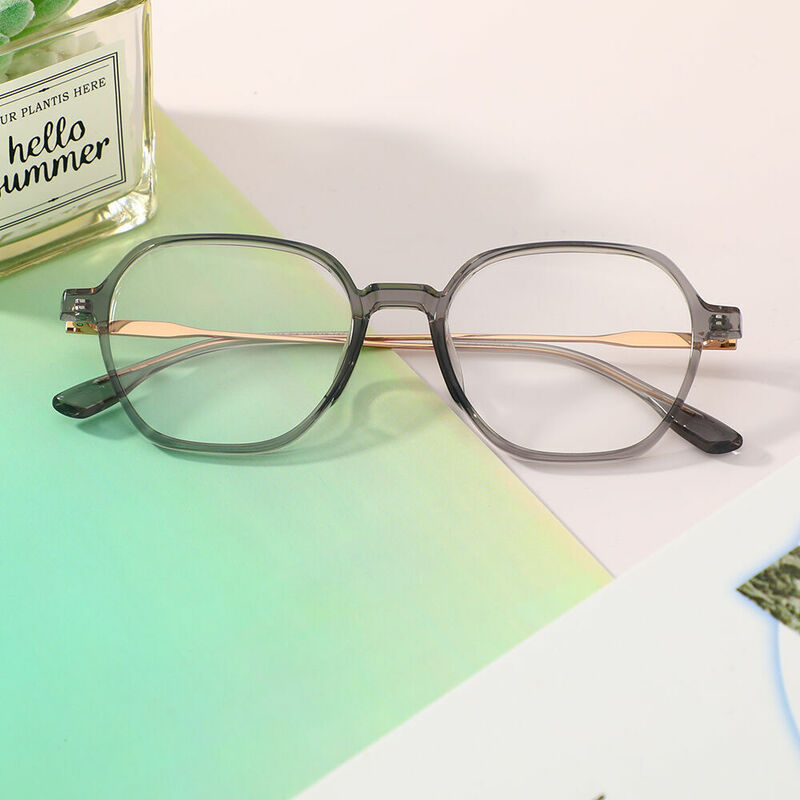 Virgil Geometric Gray Glasses