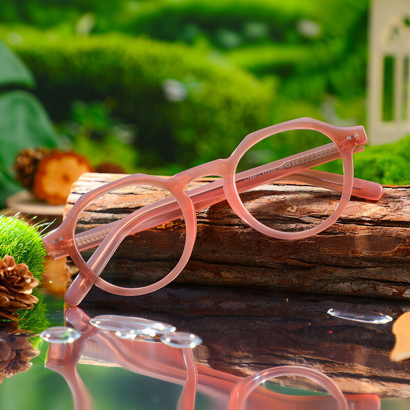 Madeline Round Pink Glasses