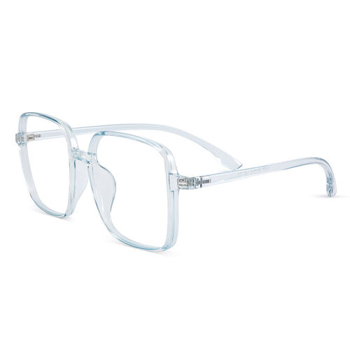 Visiona Square Clear Blue Glasses