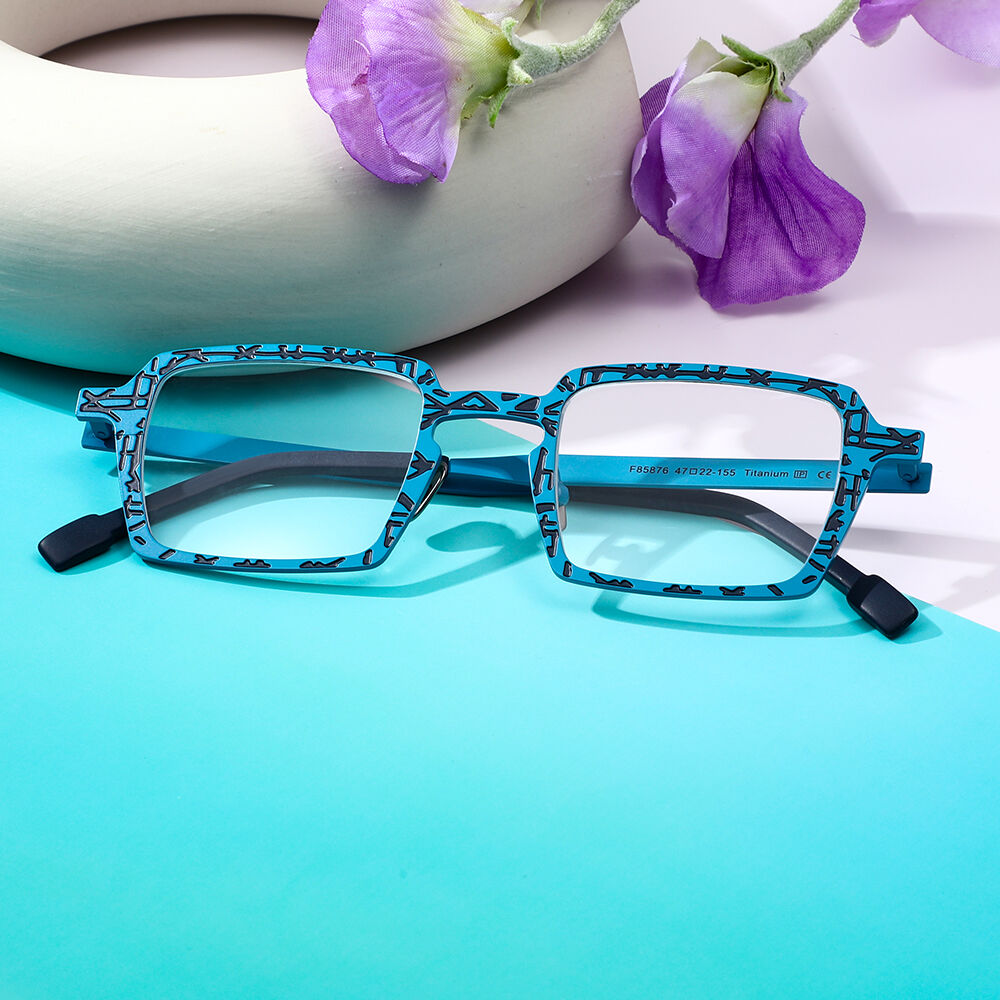 Fanny Quadratische Mehrfarbige Brille