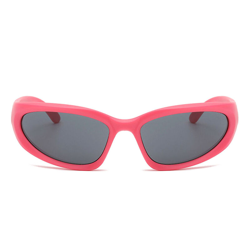 Ashley Oval Pink Sunglasses
