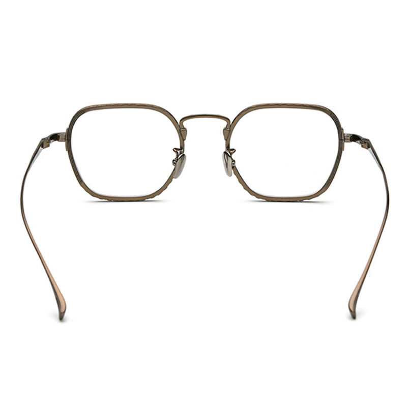 William Geometric Brown Glasses