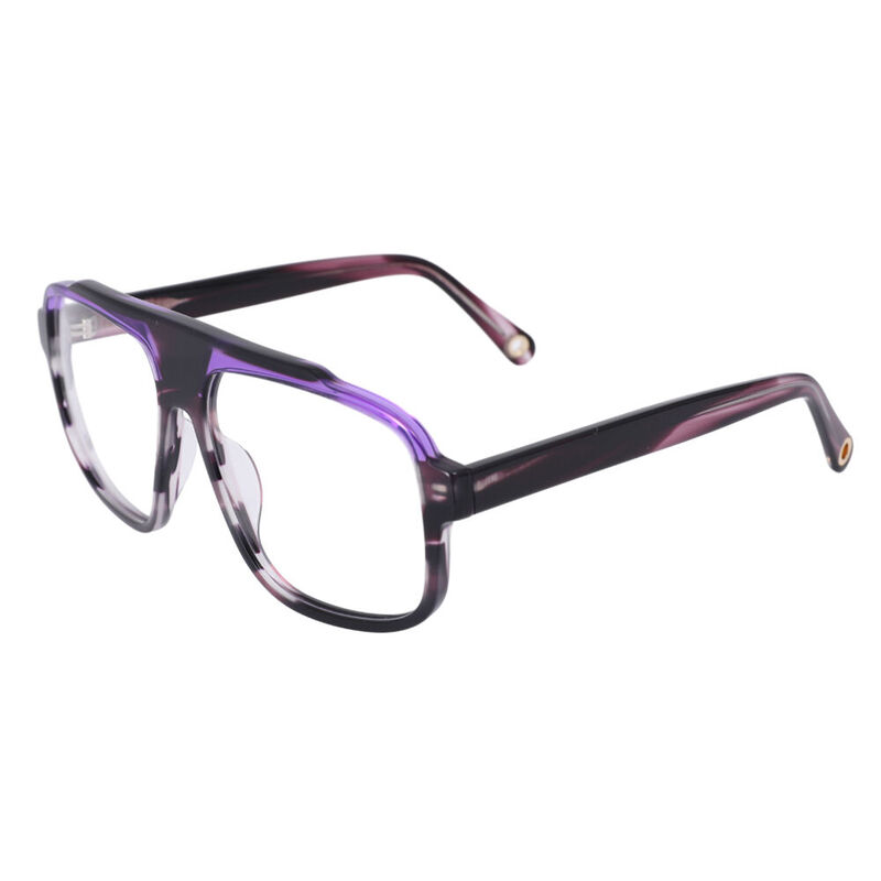 Minguell Aviator Purple Glasses