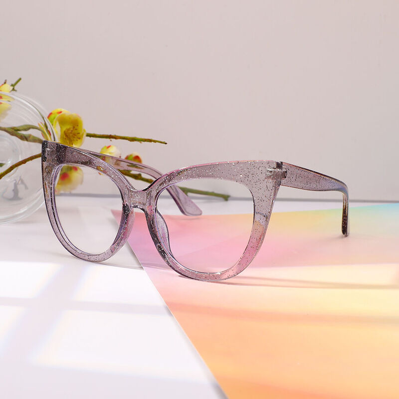 Josh Cat Eye Gray Glasses