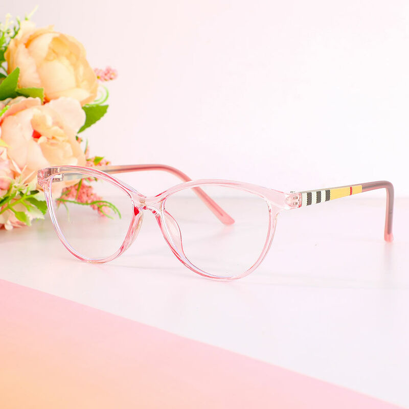 Laurie Oval Pink Glasses