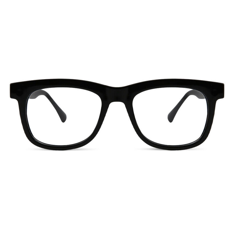 Luther Quadratische Schwarze Brille