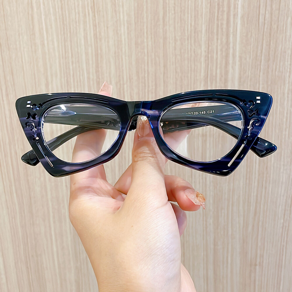 Lunettes de Vue Aldrida Cat Eye Bleu