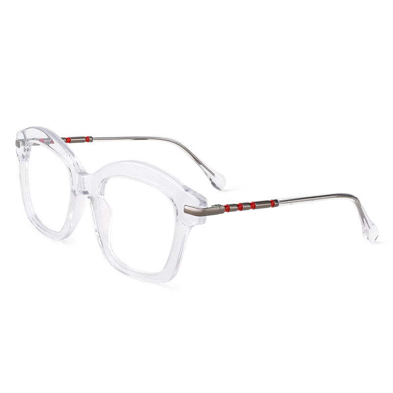 Alice Square Transparent Glasses