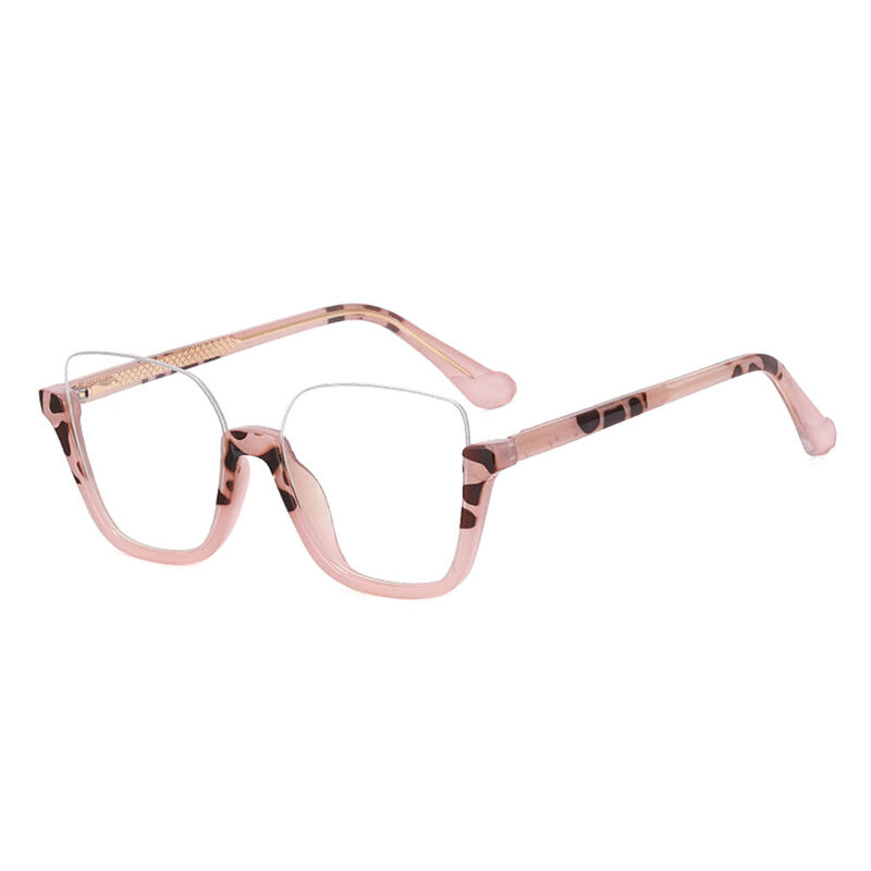 Penelope Square Pink Glasses