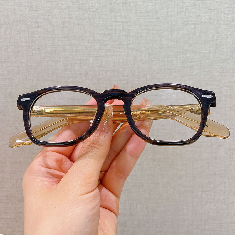 Raym Square Brown Glasses