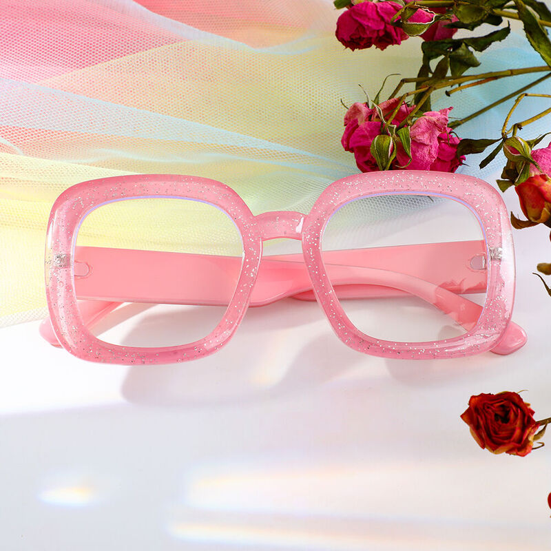 Patrick Square Pink Glasses