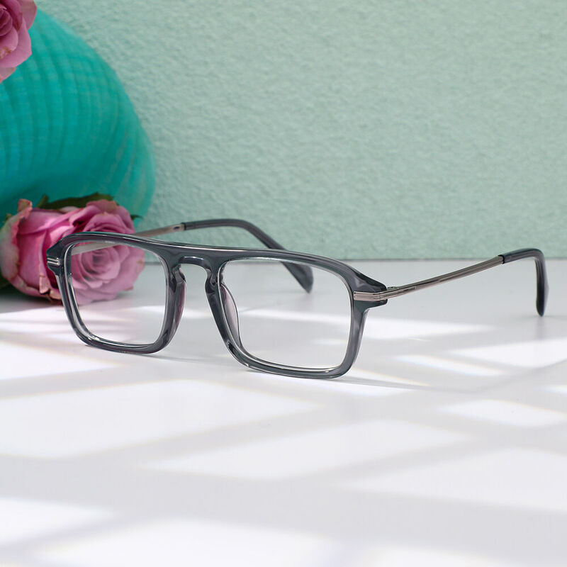 Wagne Square Grey Glasses