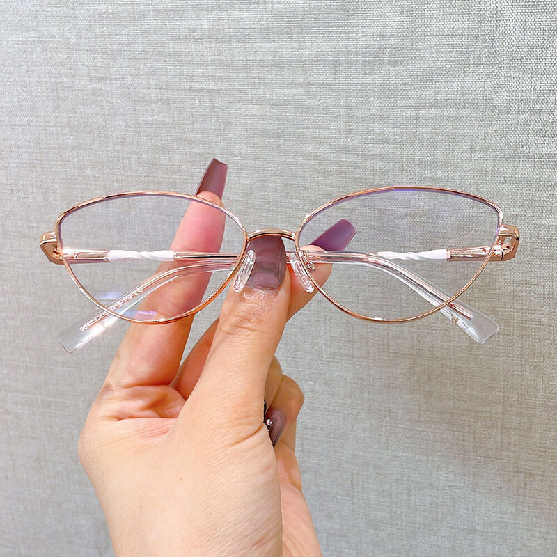 Holmes Cat Eye Rose Gold Glasses