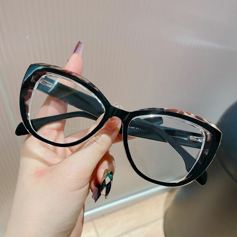 Rockefelle Cat Eye Black Glasses