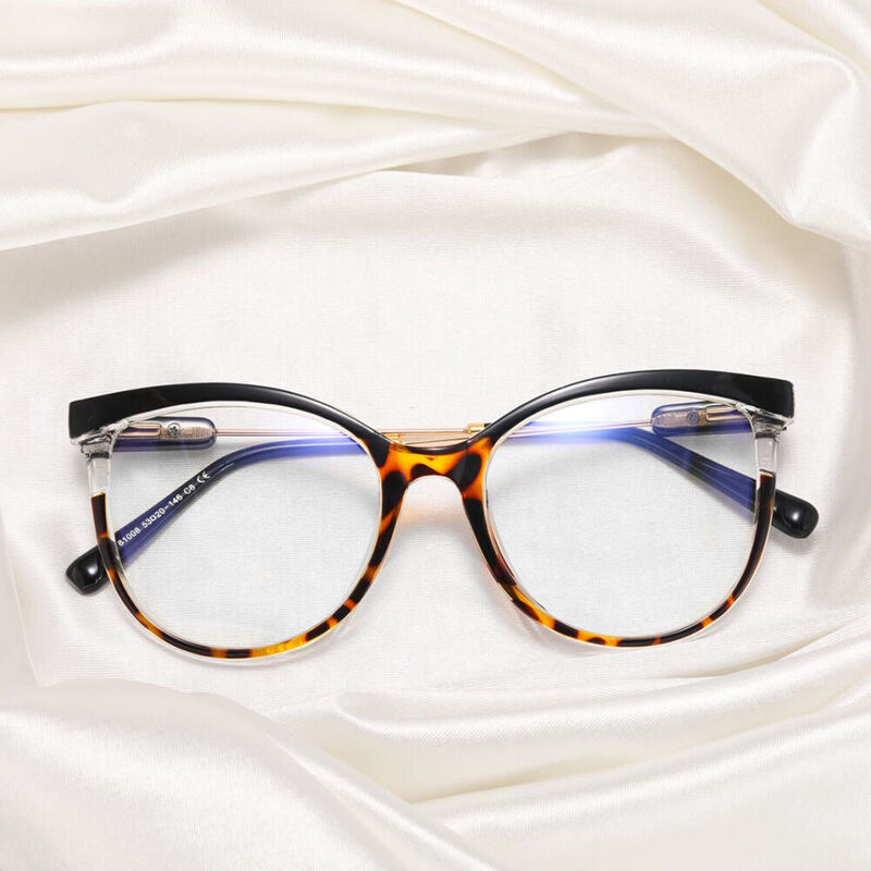 Mandi Cat Eye Round Tortoise Glasses - Aoolia.com