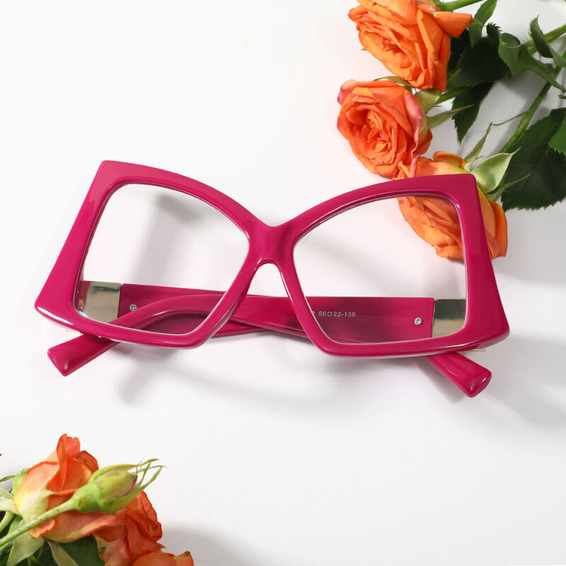 Zebu Cat Eye Purple Glasses