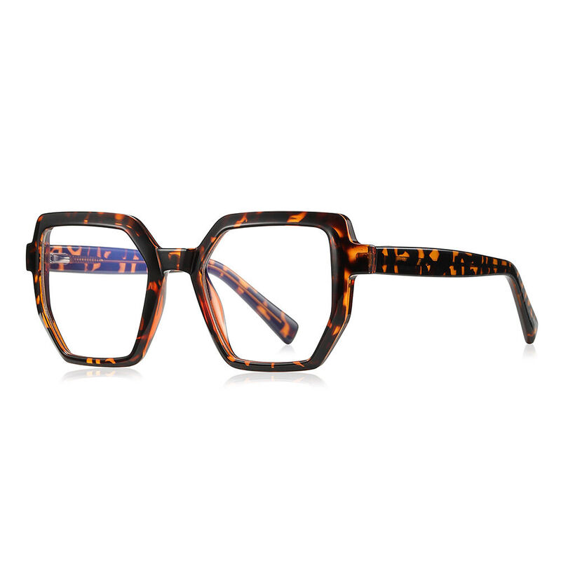 Ruskinee Geometric Tortoise Glasses