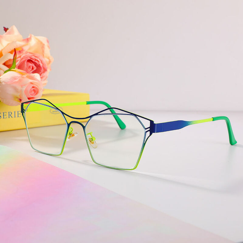 Field Geometric Blue Glasses