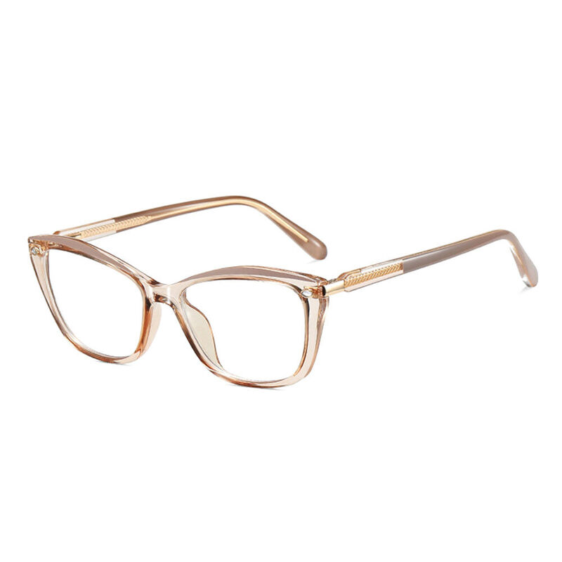 Gafas Graduadas Tipo 'Cat Eye' Color Champán Zara