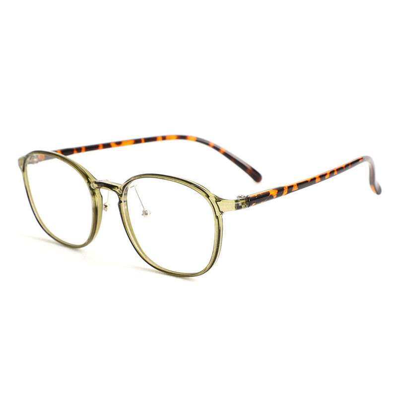 Truda Square Green Glasses