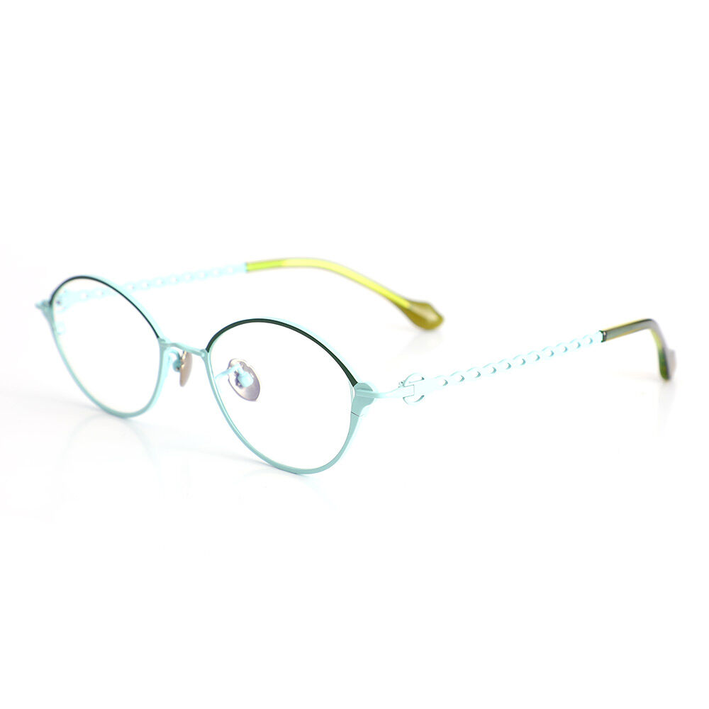 Les Oval Blue Glasses