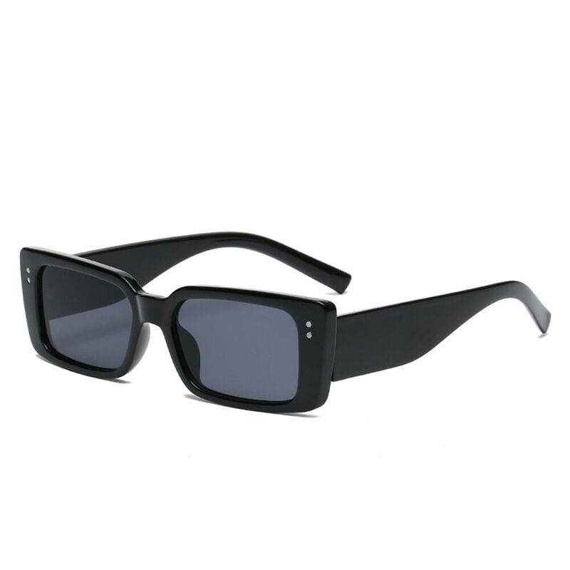 Kudos Rectangle Black Sunglasses