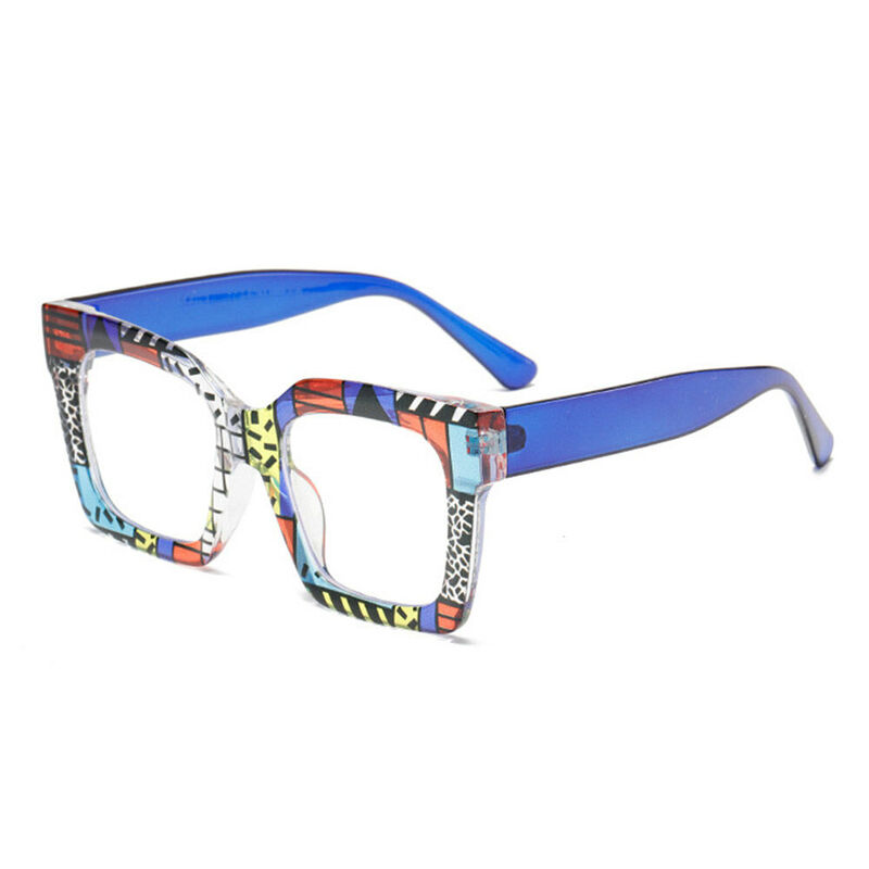 Joycu Square Blue Glasses