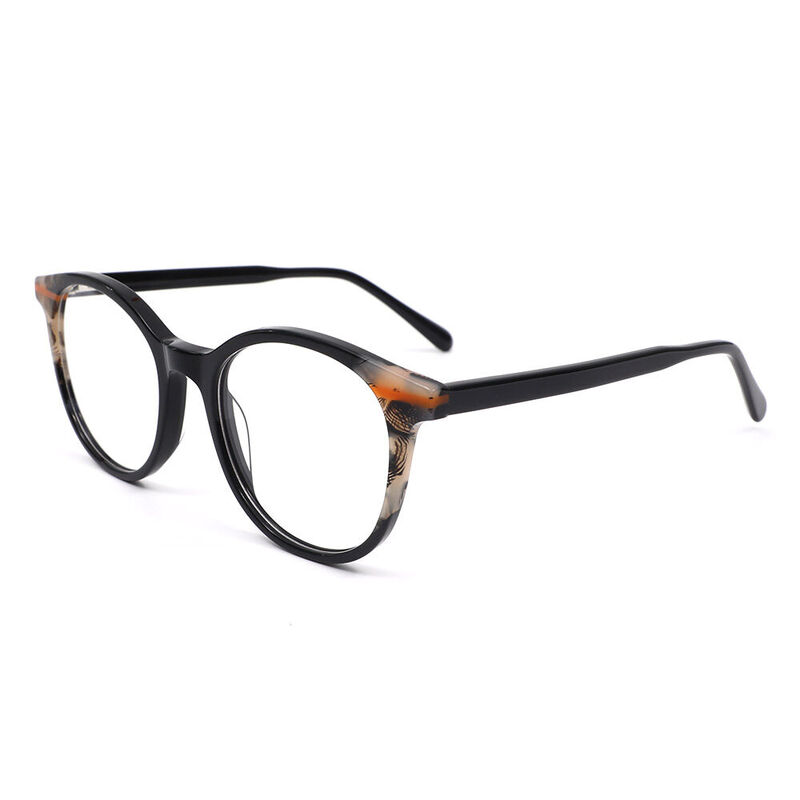 Pamez Round Black Glasses