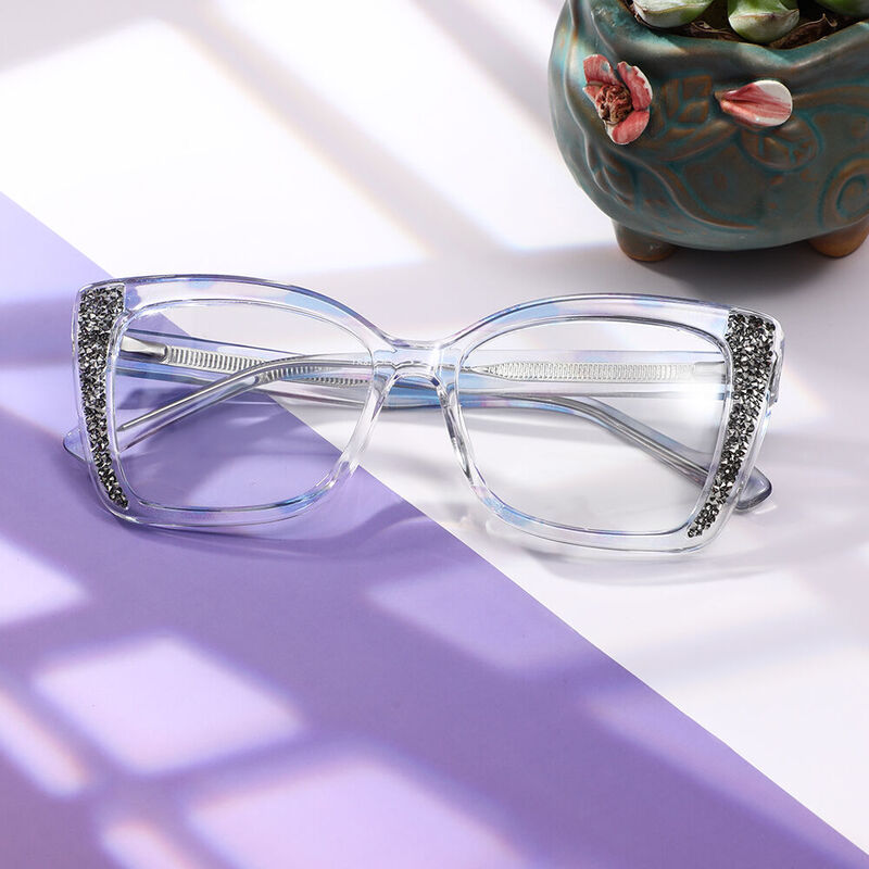 Hira Cat Eye Leopard Glasses