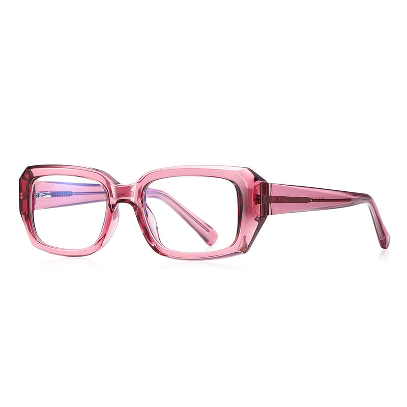 Carliy Rectangle Rosa Brille
