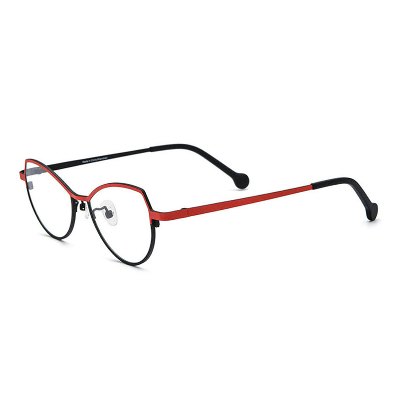 Newman Cat Eye Red Glasses