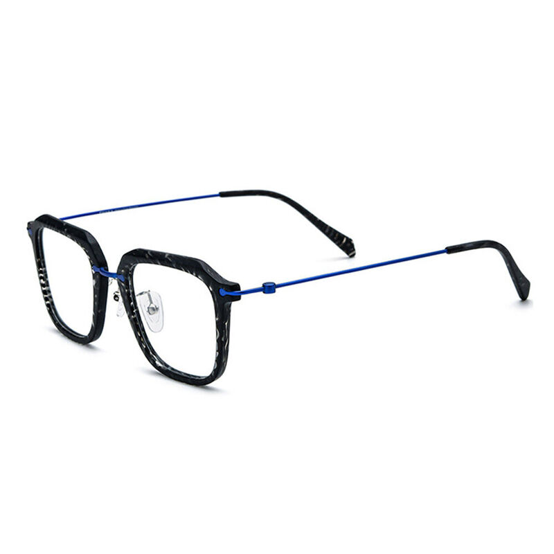 Zechariah Square Black Glasses
