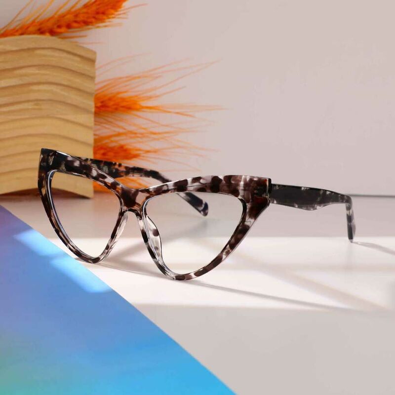 Henry Cat Eye Leopard Glasses